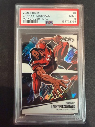 Larry Fitzgerald #6 2025 Panini Prizm Manga Vertical card