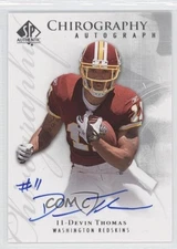 2008 SP Authentic Chirography Devin Thomas #CH-DT Rookie Auto RC
