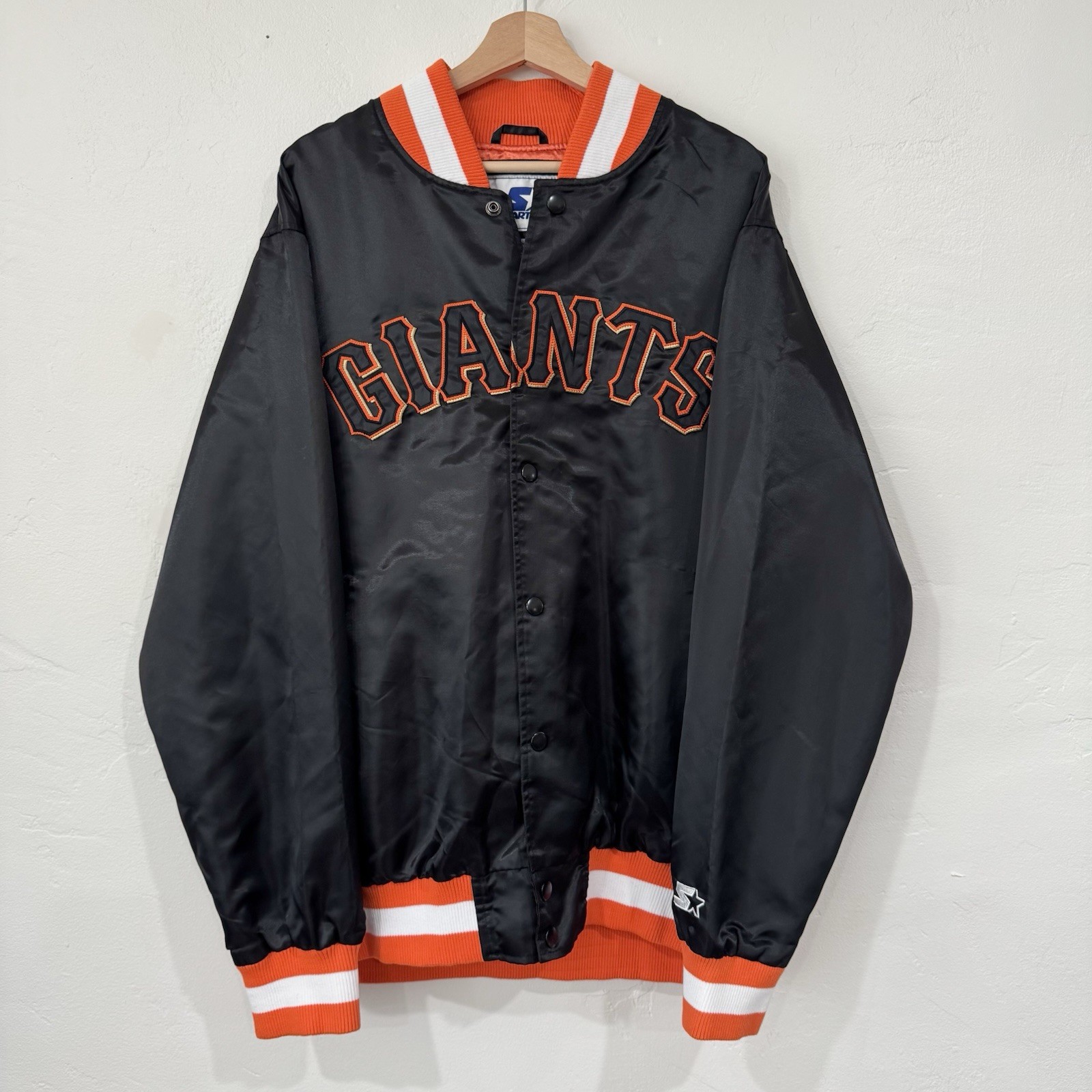 Vintage San Francisco Giants Starter Satin Bomber Jacket