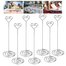 Wedding Table Number Holders Name Cards Photo for Tables Heart Shape Sign