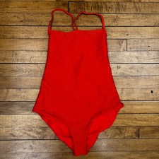 Mara Hoffman Emma recycled-popcorn swimsuit NWOT's XS or S RED