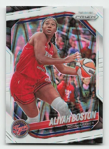 2025 Panini Prizm WNBA #75 Aliyah Boston White Seismic Prizms