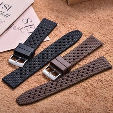 20mm 22mm Honeycomb FKM Rubber Strap Quick Release For Seiko SRP775 Durable