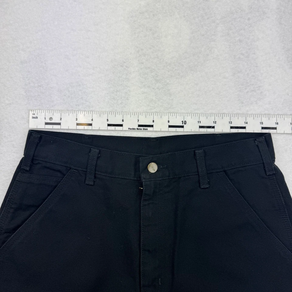 Pantalones de Trabajo Carhartt BN0611-M Negros Calce Suelto Lona Utilitarios Para Hombre Talla 32x34 Nuevos Foto 4 de 4
