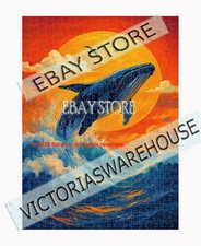 500 piece jigsaw puzzle Whale colorful sea vibrant