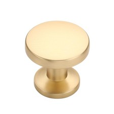 10 Pack 1-1/5Inch 30mm Brushed Brass Cabinet Knobs for Dresser Drawer Knobs ...