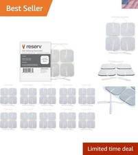 TENS EMS Electrode Pads 2x2 Inch Reusable Adhesive Pads 40 Pack