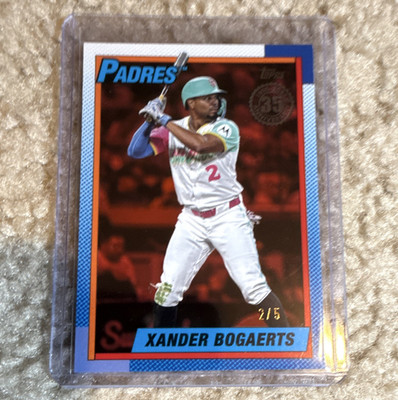 Topps 2023 35th Anniversary Xander Bogaerts 1988 Insert #92 Padres 2/5