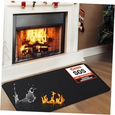 Fireplace Mat, 2' x 3'6'' x 0.04'' Fireplace Rug, Hearth Rug for Wood Stove