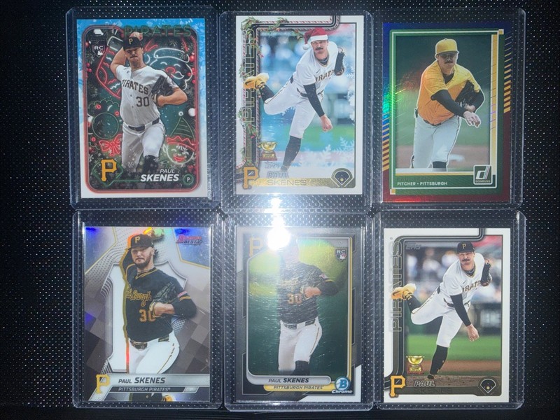 6 Card Paul Skenes Lot W/ RCs