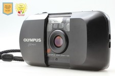 MINT w/Strap Olympus mju Black Point Shoot 35mm Film Camera From JAPAN
