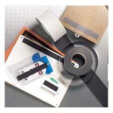 MASTER MAGNETICS ZG80ACX50 Roll Magnet,Black; White,50 ft L 3NJX4