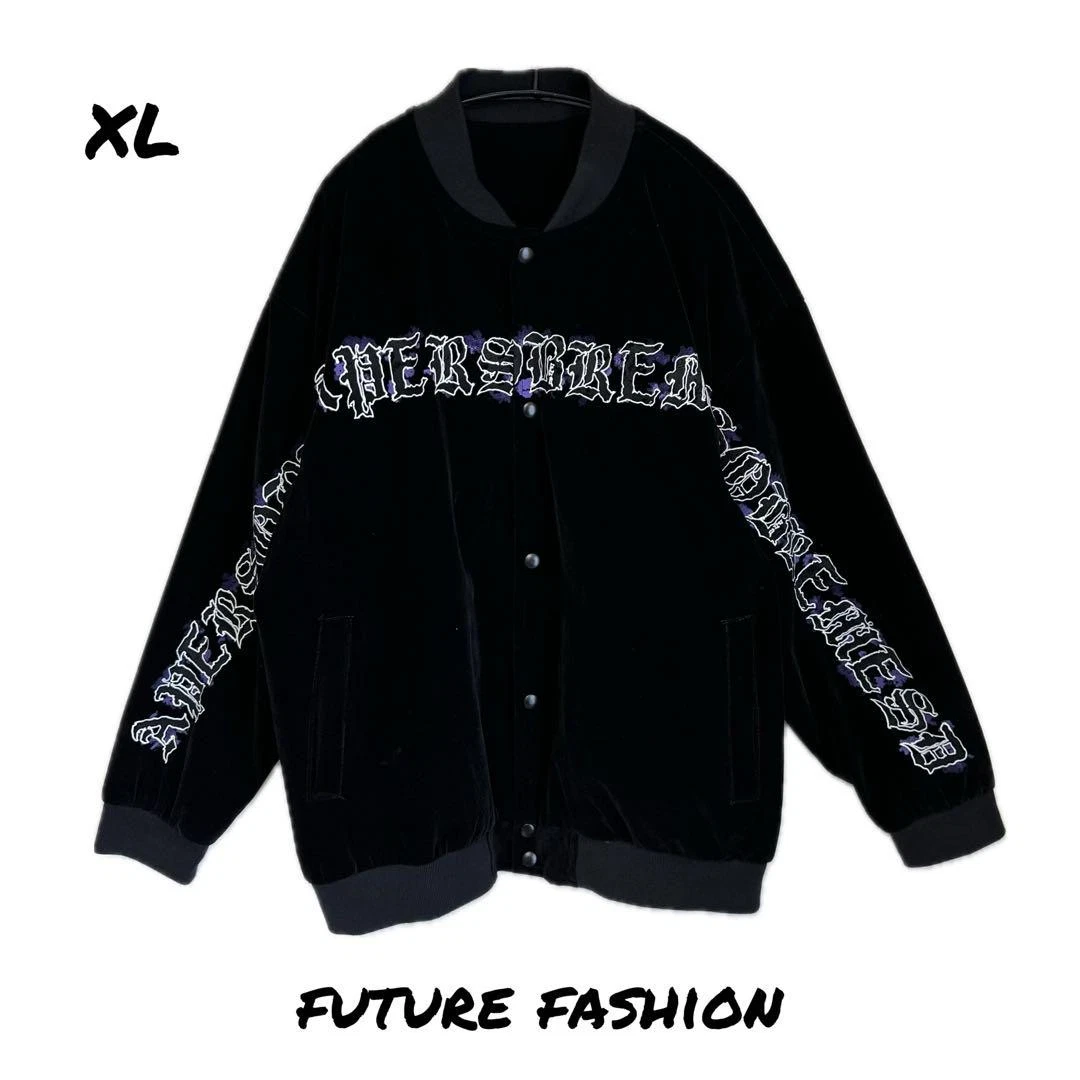 Veste de stade noire XL homme vêtement printemps vintage Koenji