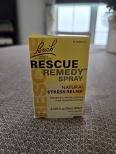 Bach RESCUE Remedy Spray Natural Stress Relief  0.245 fl oz 7mL