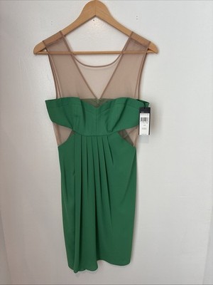Green BCBGMaxazria Women s Evening Dress.