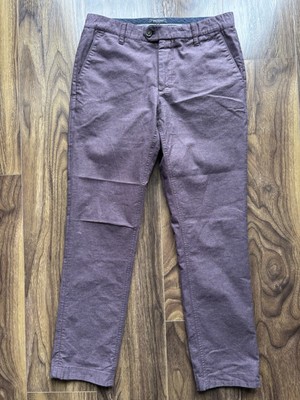 Ted Baker  Funwig  Luxury Chinos  Puce  Slim / Straight W32 L31 BNWOT RRP £95
