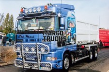 Truck photo DAF 95 XF tipping trailer France blue Sté Mas Jacky GUIMA #e3vk