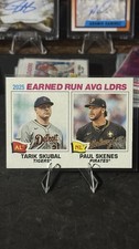 2026 Topps Heritage - League Leaders Paul Skenes, Tarik Skubal #7