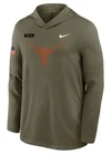 TEXAS LONGHORNS NIKE 2025 Military T-SHIRT HOODIE MEN LARGE
