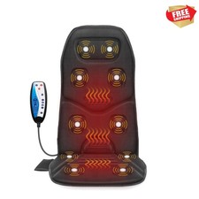Vibration Back Massager Seat Cushion with Heat,10 Motors Massage Chair Pad,Ch...