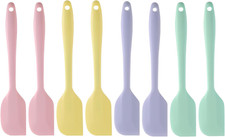 8 Pack Mini Silicone Spatula Set, 8.3 Inch Small Rubber Spatula Heat Resistant,