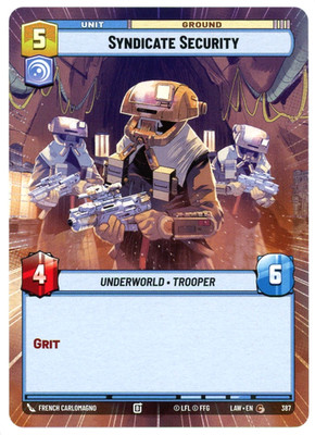 Syndicate Security (Hyperspace) - 387 - A Lawless Time LAW - SWU - NM/M
