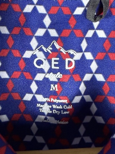 QED Mitsubishi Championship Hualalai Golf Polo Red White & Blue Men’s Medium - Picture 2 of 12