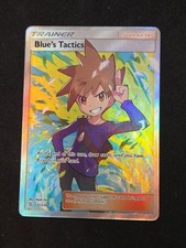 Pokemon Sun & Moon Unified Minds Blue's Tactics 231/236 Full Art Ultra Rare NM
