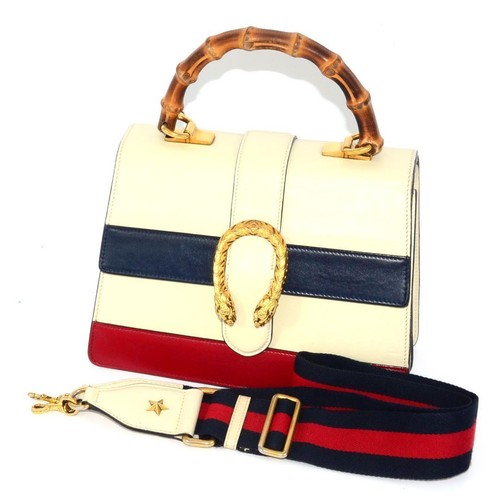 Gucci Duonissos 2Way Bag Off-White, Multi-Color, 7.3 x 10.2 x 5.1 in