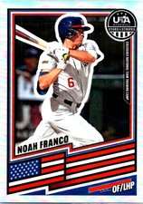 2026 Panini Stars & Stripes Prizm USA Baseball #134 Noah Franco Prizms Silver