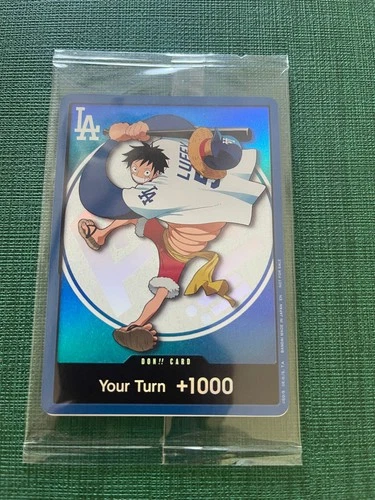 026 ONE PIECE LOS ANGELES DODGERS MONKEY D LUFFY DON CARD PROMO 7/2/26 SEALED