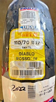 Pirelli Diablo Rosso 4 Front Tire - 110/70R-17 3978400 2021 NEW | eBay