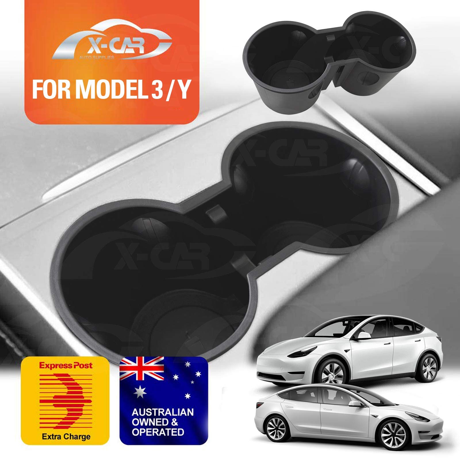 Centre Console Rubber Cup Holder Insert for Tesla Model 3 Model Y
