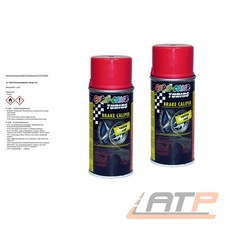 2x 150ml DUPLI COLOR BREMSSATTELLACK ROT TUNING BREMSENLACK ACRYL SPRAY 706080