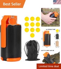 Orange Plastic Toy Tactical Grenade - Ideal for CS Battle Games - Compact Size