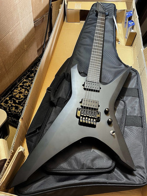 Ibanez XPTB620-BKF Iron Label Xiphos Electric Guitar - Black Flat