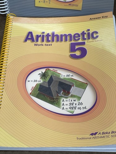 Abeka 5th Grade Homeschool Arithmetic 5 Curriculum/Lesson Plans and Work Text - Picture 3 of 9