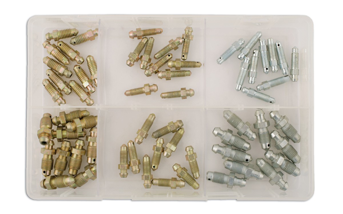 Connect Assorted Brake Bleed Screws Box 60pc 31882