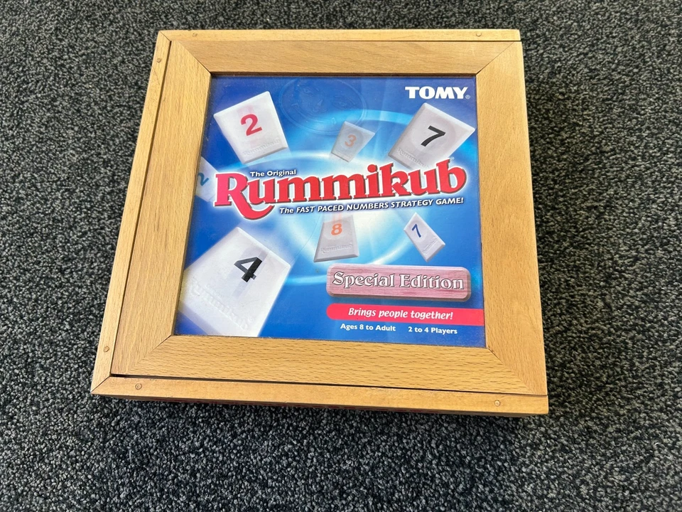 Rummikub Special Edition - Wooden Box - Tomy - Rare Variant - Image 2 of 4
