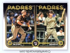 2024 Topps Update Series Mason McCoy, Chandler Seagle #US227 (RC)