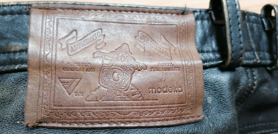 Modeka Vintage Lederhose mit Schnürung W28 - Bild 4 von 4