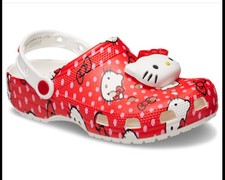 Crocs Women Classic Hello Kitty Clogs Woman s Size 9 Men s Size 7