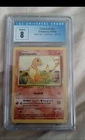 Pokemon TCG Charmander 46/102 Base Set Graded Pokemon Card CGC 8 Mint WOTC 1999