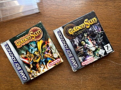 GoldenGolden Sun 1 und 2, GBA  OVP teilweise Inlays , Anleitung