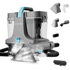 Portable Carpet Cleaner Machine with Steam and Heating Techology,18Kpa Gray