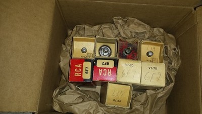 (8) 6F7 Triode remote cutoff pentode Antique radio Ham Audio tube NOS RCA Kenrad
