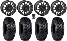 System 3 SB-5 15" Wheels Black 30" Intersect Tires Polaris RZR XP 1000 / PRO XP