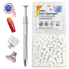 Painting Sponges 100PCS Gel Nail Ombre Gradient Patting Brushes Grabber Tools