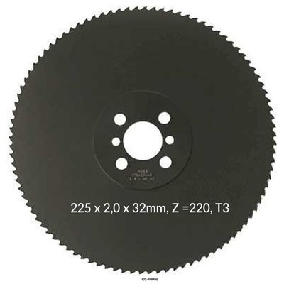 Encut Hochleistungs-Metallkreissägeblatt 225 x 2,0 x 32mm, Z =220, T3 HSS DM05