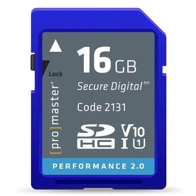 SDHC 16GB Performance 2.0, Memory Card, (Model 2131)